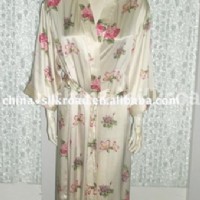 silk bathrobe