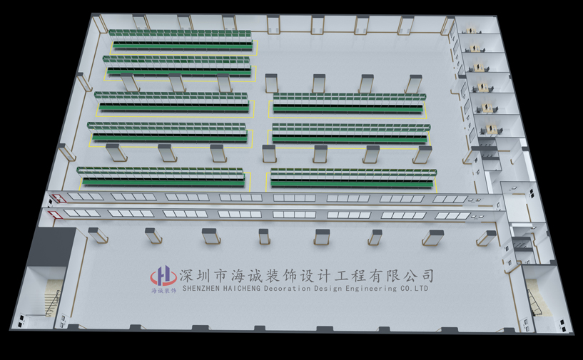 寧波東欣電子8500平廠房裝修